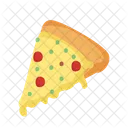 Stück Peperoni-Pizza  Symbol