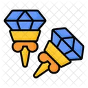 Stud Earrings Jewelry Icon