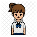 Student Child Woman Icon