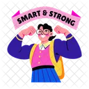 Student Strong Pupil Icon