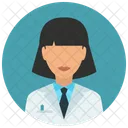 Medical Student Woman Icon