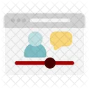 Flat Online Learning Learning Icon