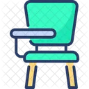 Student Chair Desk Furniture Icon