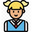 Student Girl School Girl Kid Icon