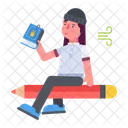 Student Girl  Icon