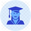 Student Woman Streamline Kameleon Icon