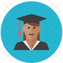 Student Woman Streamline Kameleon Icon