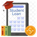 Student Loan Education Loan Online Loan Icon
