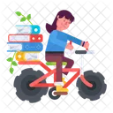 Student Riding  Icon