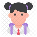Student School Woman Icon