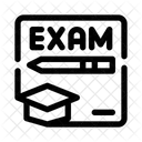 Student Schriftliche Prufung Prufung Test Symbol