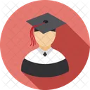 Studente Mortarboard Con Icon