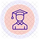 Studentenerfolgsliniensymbol Icon