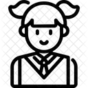 Studentin Schulmadchen Kind Symbol