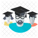 Students Graduation Education Icon