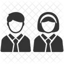Boy Girl Students Icon