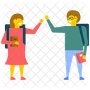 Fellows Students Classmates Icon