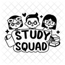 Lerngruppe Studenten Gruppe Symbol