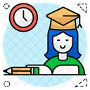 Studienzeit Lernzeit Bildungszeit Icon