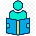 User Student Reading Book Icon
