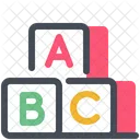 Blocks Letter Education Icon