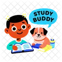 Study Buddy Reading Companion Icon