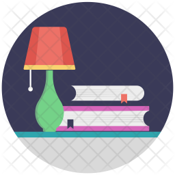 Study Corner Icon - Download in Flat Style