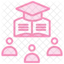 Study Group Duotone Line Icon Icon