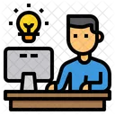 Study Elearning Computer Icon