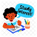 Study Interest Learning Writing Icon