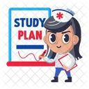 Study Plan Nursing Medical Icon