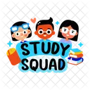Study Squad Students Group Icon
