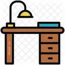 Desk Learning Study Icon