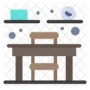 Study Table Chair Table Icon