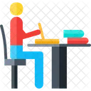 Study Table Desk Education Icon