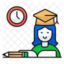 Study Time Learning Time Education Time Icon