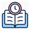 Study Time Open Book Icon