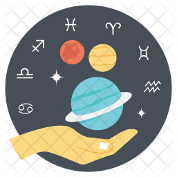 Studying astrology Icon - Download in Flat Style