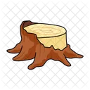 Stump Tree Broken Icon