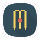 Stumpfe Wicket Cricket Symbol