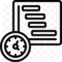 Arbeitszeitnachweis GANT Diagramm Symbol