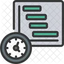 Arbeitszeitnachweis GANT Diagramm Symbol