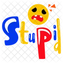 Stupid Emoji Stupid Smiley Icon