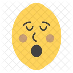 Faccia di limone stupita Emoji Icon