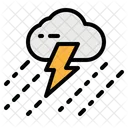 Sturm Regen Donner Symbol