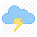 Wolkensturm Gewitter Wettervorhersage Symbol