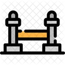 Pfosten Barriere Warteschlange Symbol