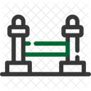 Pfosten Barriere Warteschlange Symbol