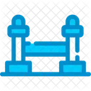 Pfosten Barriere Warteschlange Symbol