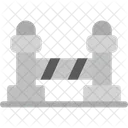 Pfosten Barriere Warteschlange Symbol